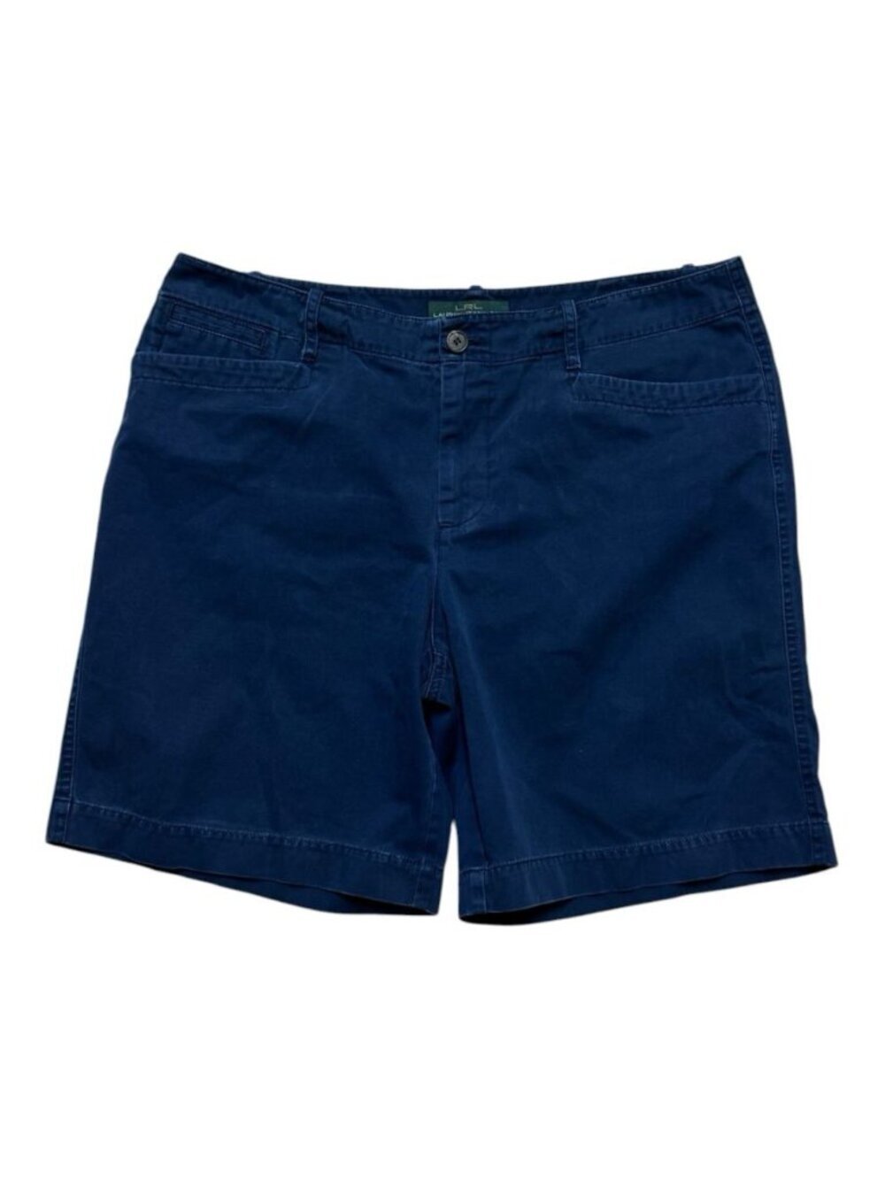 Lauren Jeans Co Ralph Lauren Shorts Women’s 14 Navy 100% Cotton Bermuda